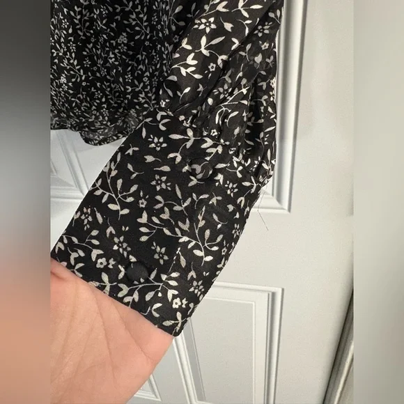 Tamara H. Black and White Floral Blouse - Picture 7 of 11